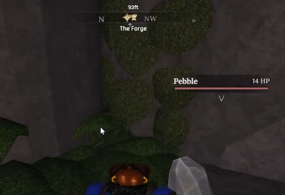 entrance of the secret cave